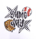 Baseball Game Day Sequins Big Patch Iron On