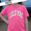 Lulu Mac Camo Neon Pink Youth Tee