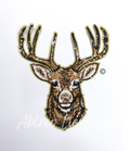 Big Deer Hunting Sequins Patch
