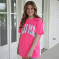 Lulu Mac Camo and Neon Pink Tee