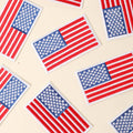 USA Flag Embroidered Heat Press Style Patch