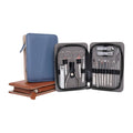 Pro MAN-I PEDI 17 Piece Set | Men's Grooming Kit Set