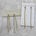 Pearl Chain Duster Earrings: Single or Double