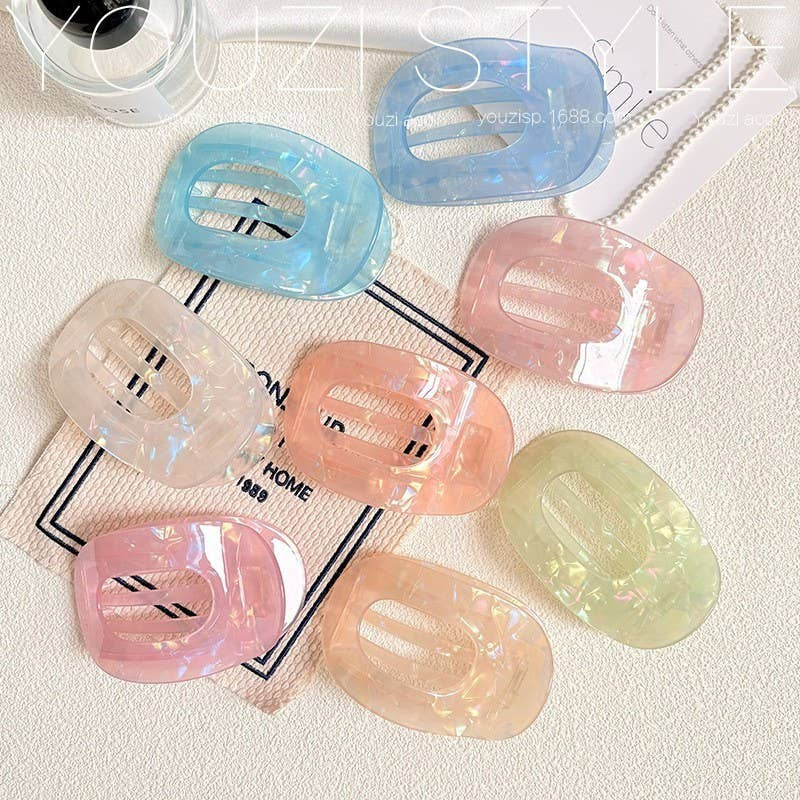 Jumbo Lay Flat Oval Hair Claw Clips Secure Styling | 40H1040