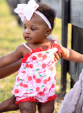 Cherry Berries Delight Ruffle Romper