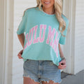 LULU MAC Polka Dot Adult Chalky Mint Tee