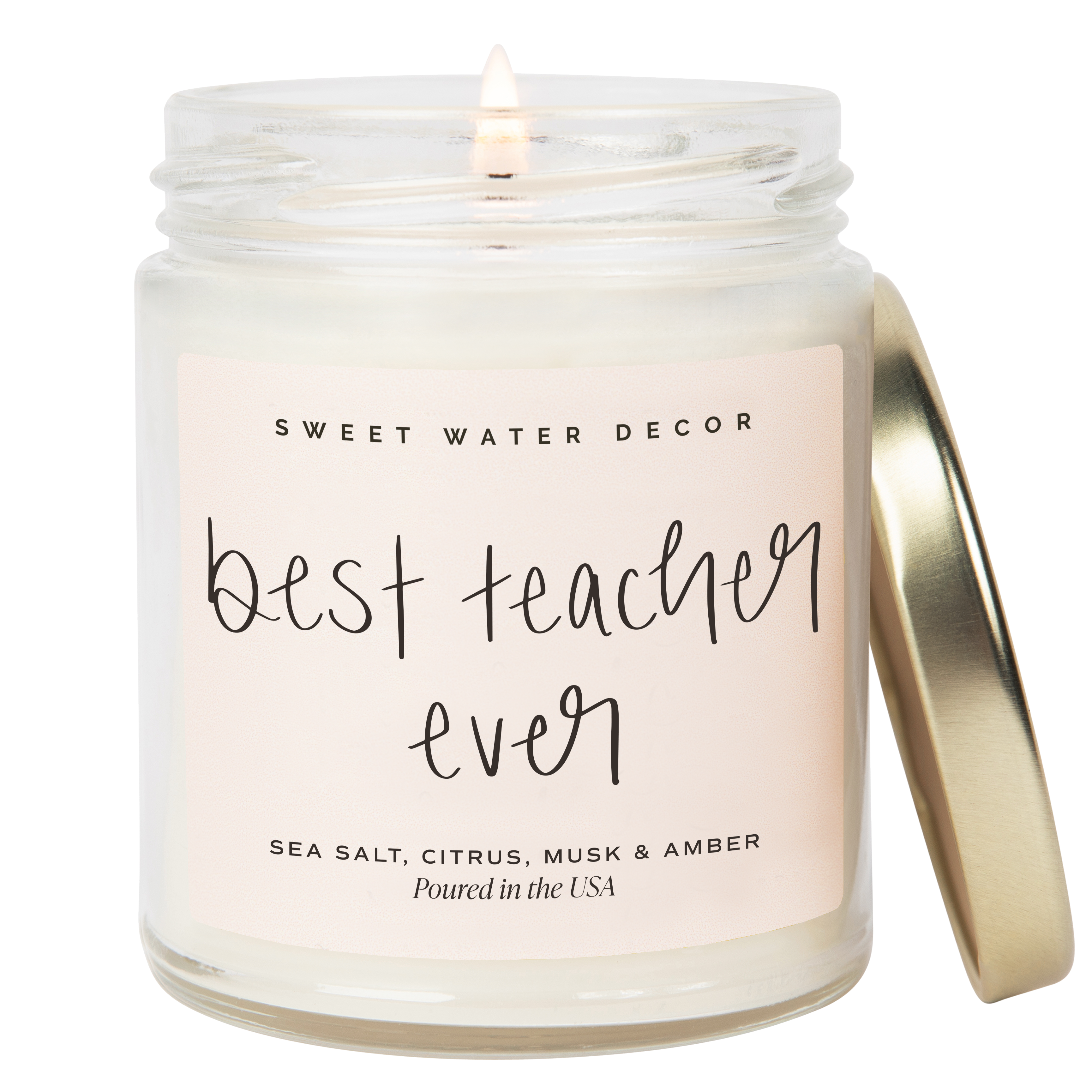 Best Teacher Ever 9 oz Soy Candle - Teacher Gifts
