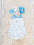 Island Breeze Palm Bubble Romper