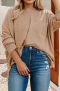 LDC Plus Size Drop Shoulder Knit Tunic Top