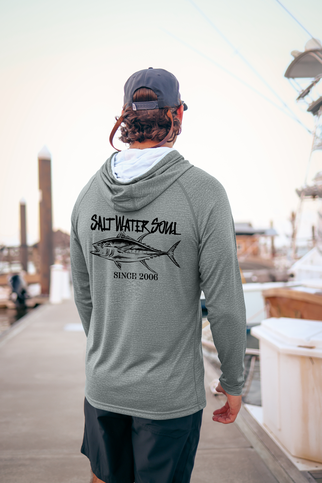 Gray - Tuna Classic Performance Hoodie