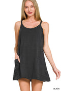 MINI DRESS WITH BUILT-IN ROMPER LINER