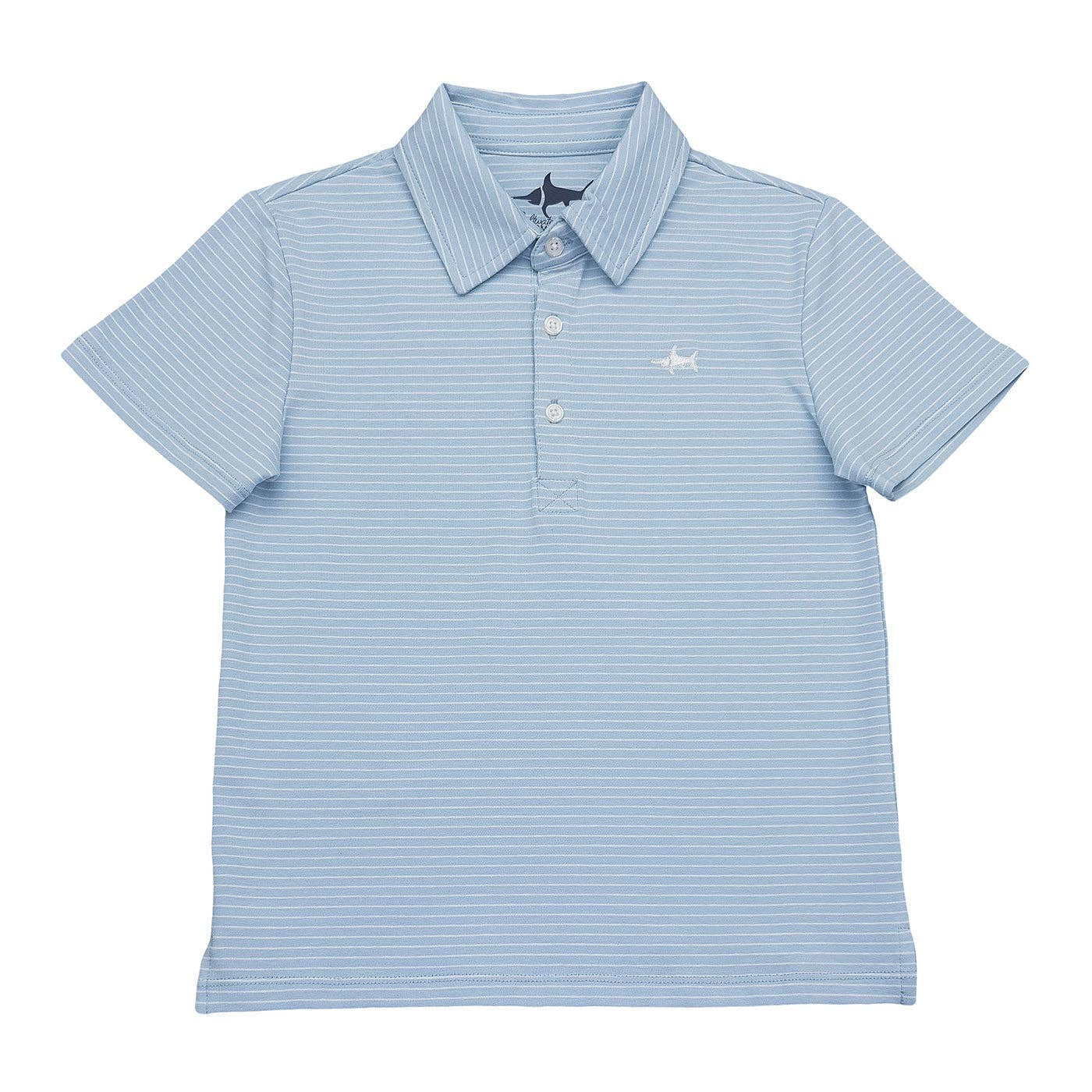 Banks Polo Light Blue/White Stripe