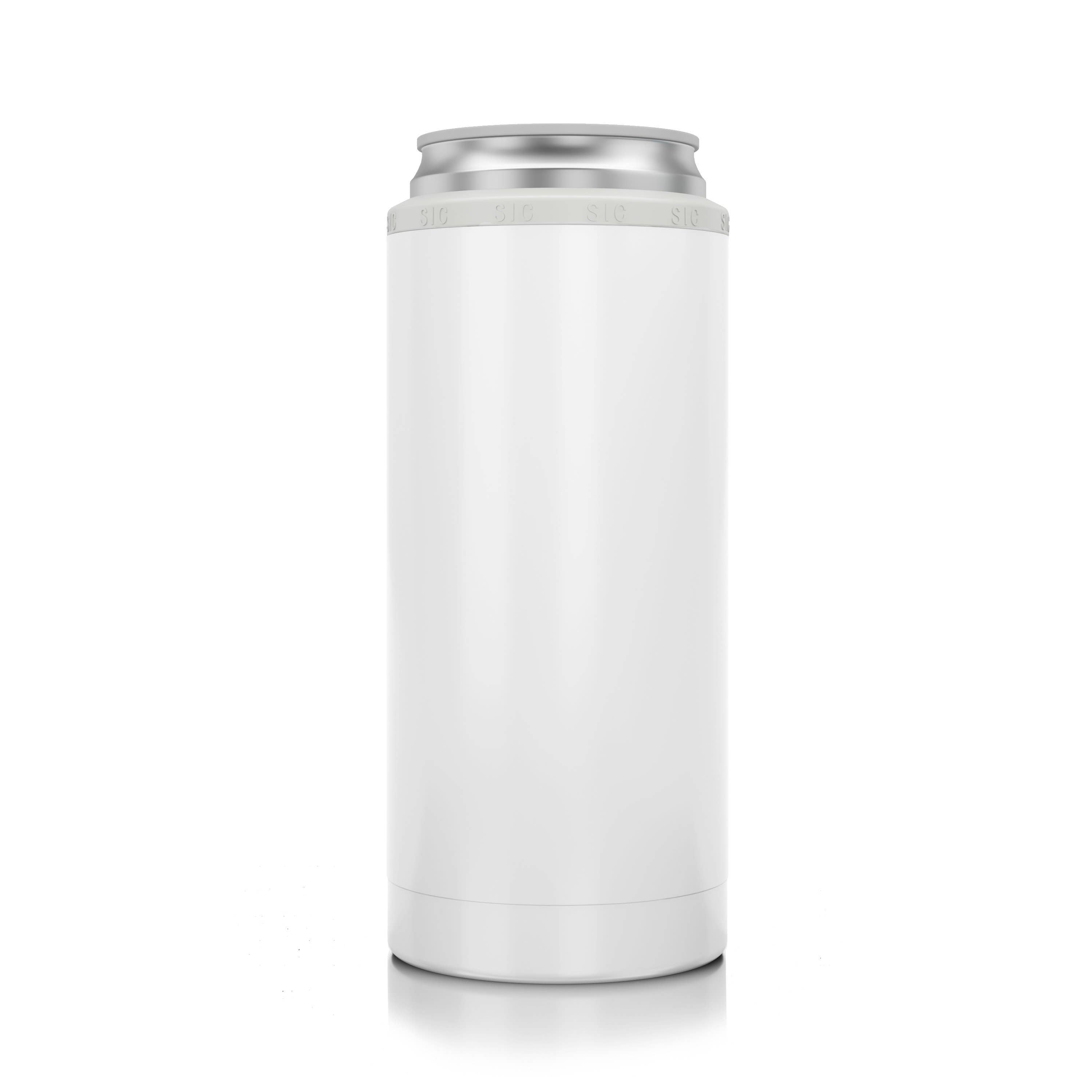 SIC Slim Can Cooler | Gloss Ice White