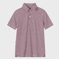 Micro Maroon/White Stripe Polo