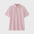 Kids Micro Pink & White Polo