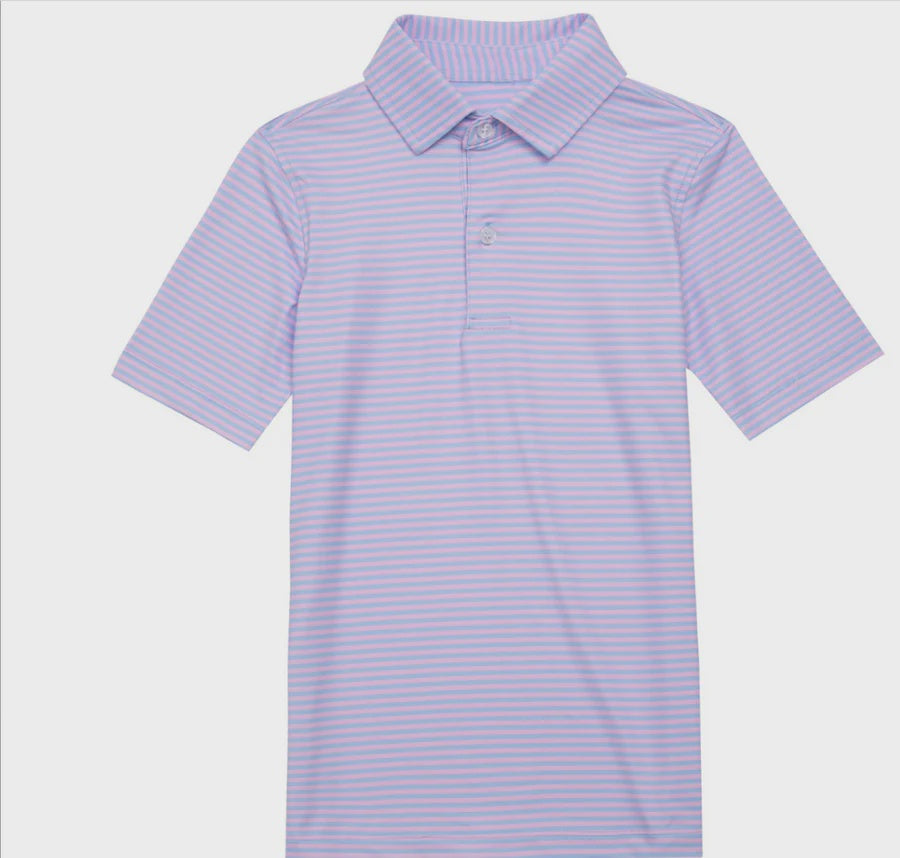 KIDS POLO SHIRT - PINK /BLUE