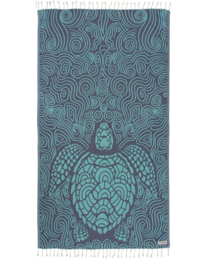 SAND CLOUD - MINT SWIRL TURTLE TOWEL