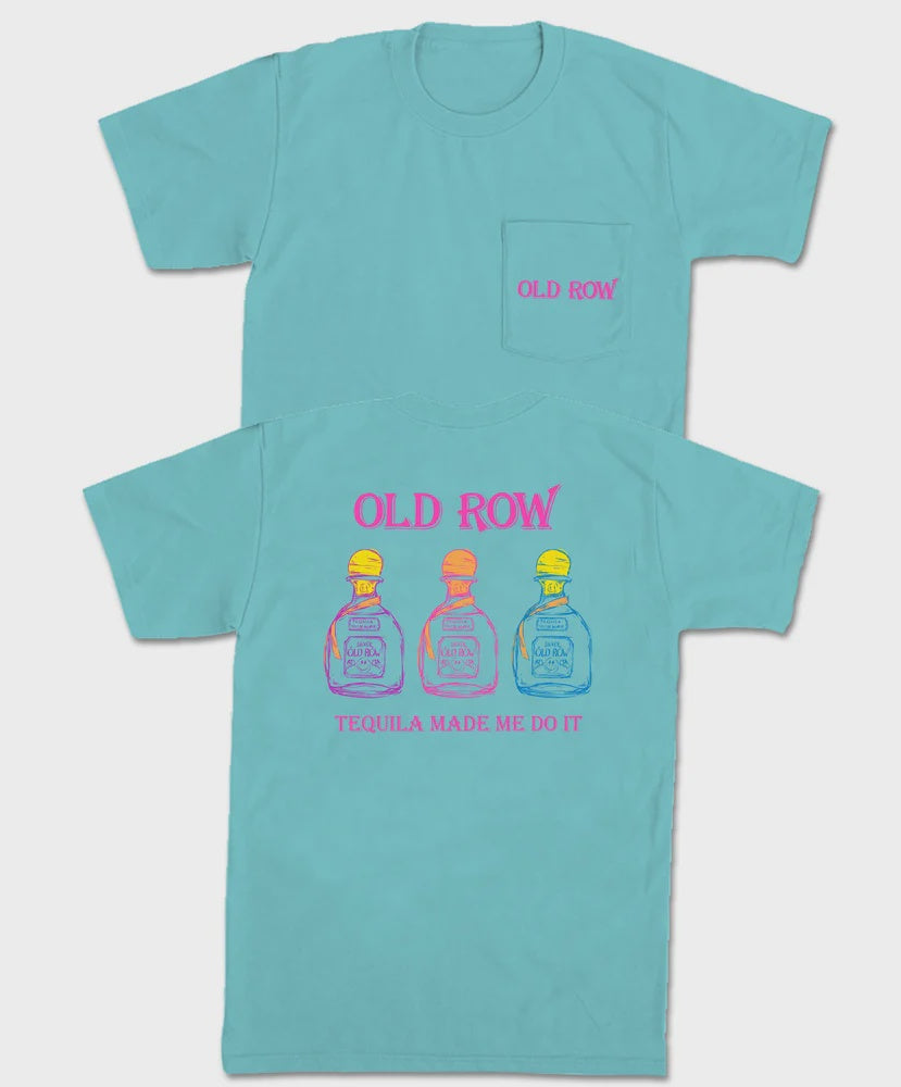 Tequila Made Me Do It Pocket Tee